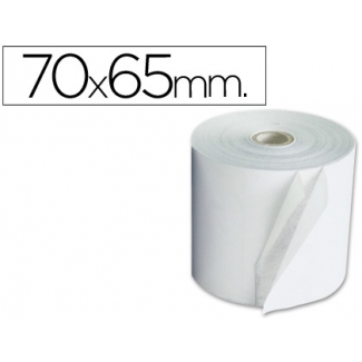 Liderpapel 4706511B - Rollo de sumadora, 70 mm de ancho x 65 mm de diámetro