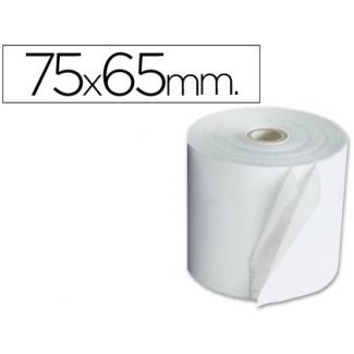 Liderpapel 4756511B - Rollo de sumadora, 75 mm de ancho x 65 mm de diámetro