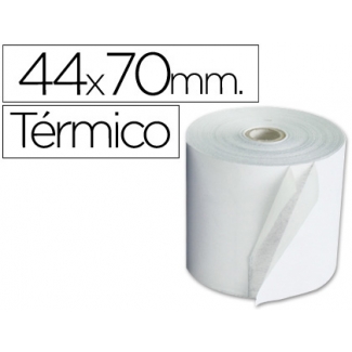 Q-Connect KF00856 - Rollo de sumadora, papel térmico, 44 mm de ancho x 70 mm de diámetro