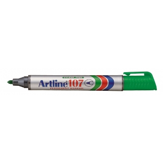Artline EK107 - Rotulador permanente, punta redonda de 1 mm, color verde