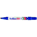 Artline EK-90 - Rotulador permanente, punta biselada, color azul