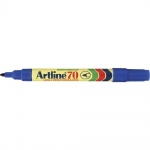 Artline EK-70 - Rotulador permanente, punta redonda de 1 mm, color azul