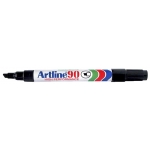 Artline EK-90 - Rotulador permanente, punta biselada, color negro