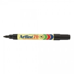 Artline EK-70 - Rotulador permanente, punta redonda de 1 mm, color negro