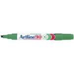 Artline EK-90 - Rotulador permanente, punta biselada, color verde