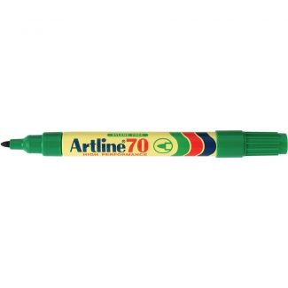 Artline EK-70 - Rotulador permanente, punta redonda de 1,5 mm, color verde
