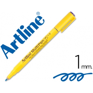 Rotulador Artline multipen color azul punta redonda 1 mm tinta a base de agua