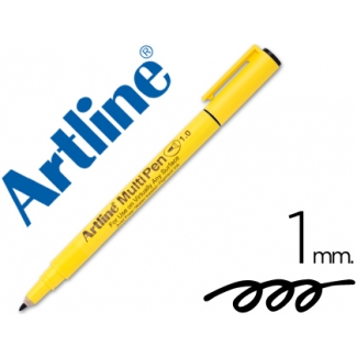 Rotulador Artline multipen color negro punta redonda 1 mm tinta a base de agua