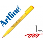 Rotulador Artline multipen color rojo punta redonda 1 mm tinta a base de agua