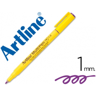 Rotulador Artline multipen color violeta punta redonda 1 mm tinta a base de agua