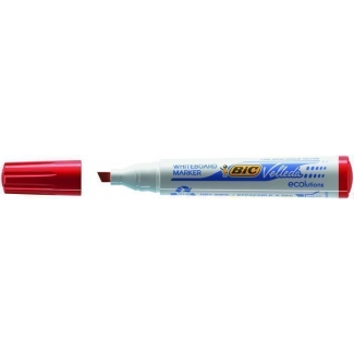 Bic Velleda NB1751-03C - Rotulador para pizarra blanca, punta biselada, color rojo