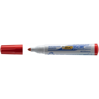 Bic Velleda 904939 - Rotulador para pizarra blanca, punta redonda de 1,4 mm, color rojo