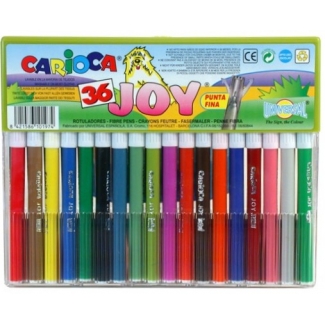 Carioca Joy - Rotuladores de colores, caja de 36 colores