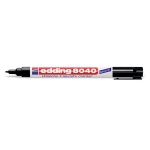 Edding 8040 - Rotulador permanente, punta redonda de 1 mm, para marcar ropa, color negro