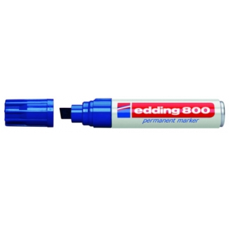 Edding 800 - Rotulador permanente, punta biselada, color azul 