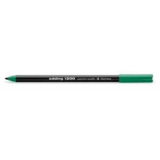 Edding 1300 - Rotulador punta de fibra, punta redonda de 2 mm, color verde Nº 4