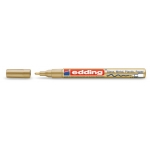 Edding 751 - Rotulador permanente punta de fibra, punta redonda de 1-2 mm, color oro