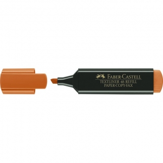 Faber-Castell Textliner 48-15 - Rotulador fluorescente, punta biselada, color naranja