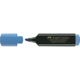 Faber-Castell Textliner 48-51 - Rotulador fluorescente, punta biselada, color azul