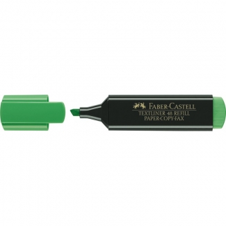 Faber-Castell TextLiner 48-63 - Rotulador fluorescente, punta biselada, color verde