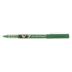 Pilot V7 - Bolígrafo de tinta líquida, punta de aguja de 0,7 mm, color verde