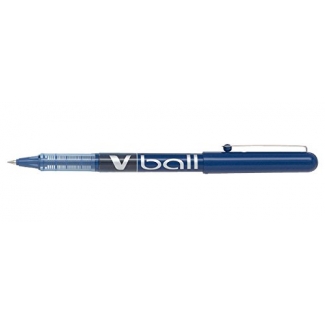 Pilot V-Ball 0.5 - Bolígrafo de tinta líquida, punta redonda de 0,5 mm, color azul