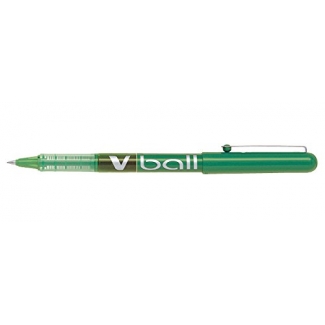 Pilot V-Ball 0.5 - Bolígrafo de tinta líquida, punta redonda de 0,5 mm, color verde