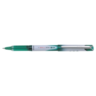 Pilot V-Ball Grip - Bolígrafo de tinta líquida, punta redonda de 0,5 mm, con grip, color verde