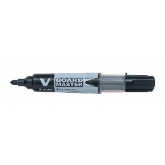 Pilot Vboard Master - Rotulador para pizarra blanca, punta redonda de 2 mm, color negro