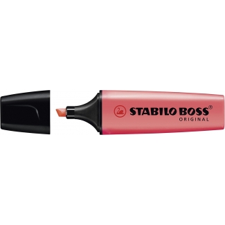 Stabilo Boss 70/40 - Rotulador fluorescente, punta biselada, color rojo