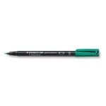 Staedtler lumocolor 313-5 - Rotulador permanente, punta redonda de 0,4 mm, color verde