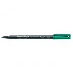 Staedtler lumocolor 317-5 - Rotulador permanente, punta redonda de 0,8 mm, color verde