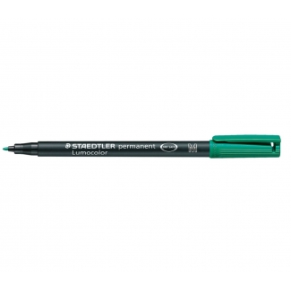 Staedtler lumocolor 317-5 - Rotulador permanente, punta redonda de 0,8 mm, color verde