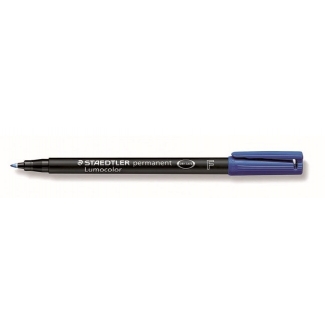 Staedtler lumocolor 313-3 - Rotulador permanente, punta redonda de 0,4 mm, color azul