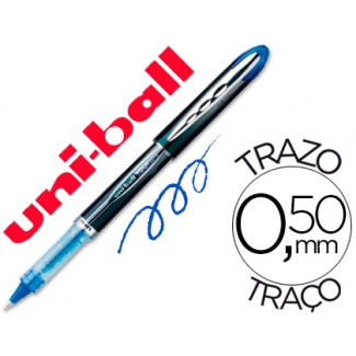 Rotulador uni-ball roller vision color azul 0,5 mm