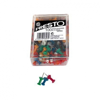 Presto 18-ST - Señalizador de planos, colores surtidos, caja de 100 unidades