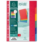 Exacompta 1406E - Separador de cartulina, A4, 6 pestañas, multicolor