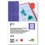 Liderpapel SP03 - Separador de plástico, folio, alfabético A-Z, color azul