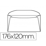 Liderpapel SB41 - Sobre Comercial normalizado, tamaño 120 x 176 mm, solapa engomada, color blanco, paquete de 10 unidades