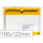 Q-Connect KF21724 - Sobre autoadhesivo portadocumentos, 165 mm x 122 mm, paquete de 100