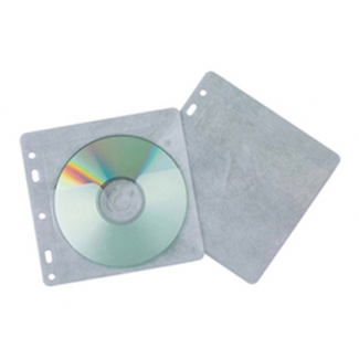 Q-Connect KF02208 - Sobre de polipropileno para CD/DVD, con solapa, pack de 40 unidades