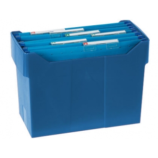 Archivo 2000 2007AZ - Soporte para carpetas colgantes, tamaño A4, poliestireno, color azul