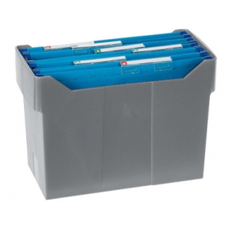 Archivo 2000 2007GS - Soporte para carpetas colgantes, tamaño A4, poliestireno, color gris