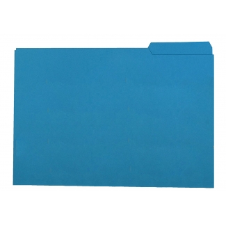 Elba Gio - Subcarpeta de cartulina con pestaña derecha, folio, 250 gr/m2, color azul