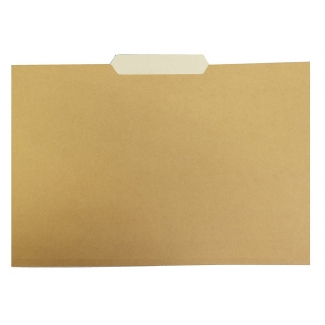 Elba Gio - Subcarpeta de cartulina con pestaña central, folio, 250 gr/m2, color kraft bicolor