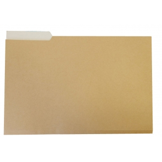 Elba Gio - Subcarpeta de cartulina con pestaña izquierda, folio, 250 gr/m2, color kraft bicolor