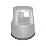Q-Connect KF00634 - Taburete con ruedas retráctiles, color gris