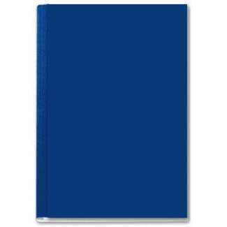 Leitz 73920035 - Tapa de encuadernación por presión channel, rígida, color azul, lomo B, capacidad para 71/105 hojas