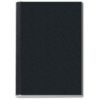 Leitz 73940095 - Tapa de encuadernación por presión channel, rígida, color negro, lomo 17,5 mm, capacidad para 175 hojas