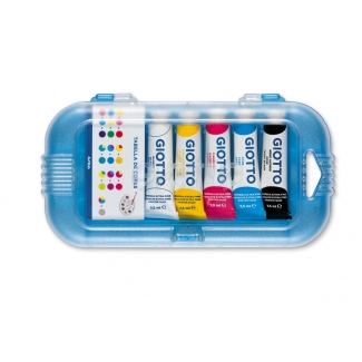 Giotto 303500 - Témpera, colores surtidos, estuche de 5 tubos de 7,5 ml